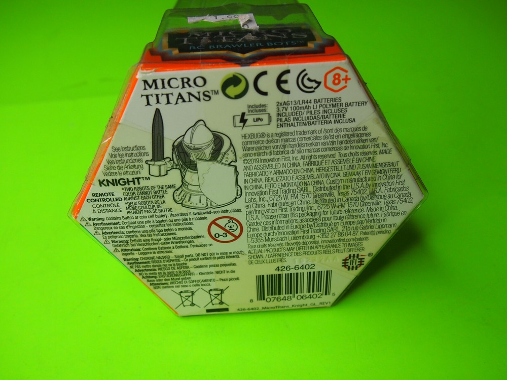 HexBug Micro Titans Rc Brawler Bots Knight NEW