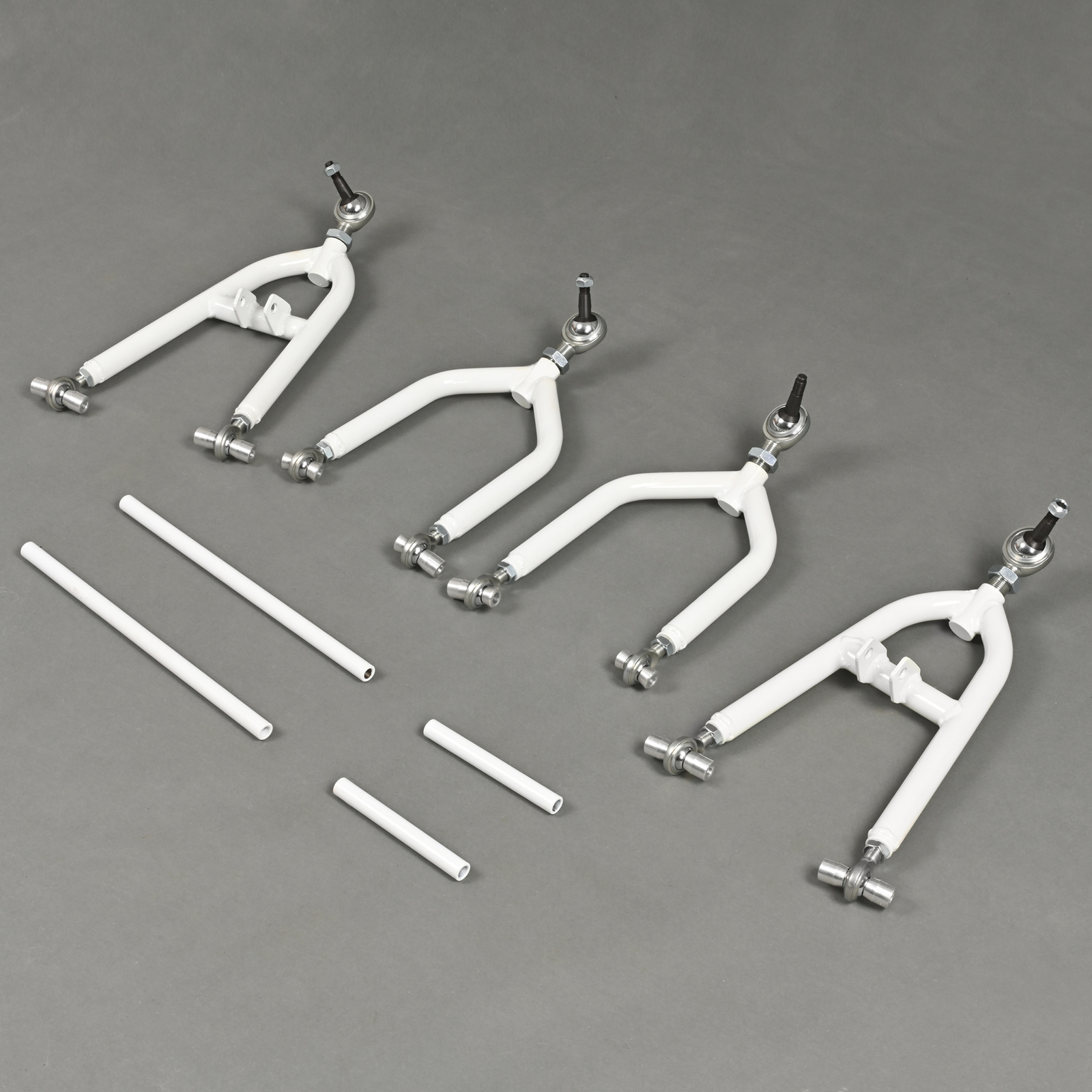 Front Control A-Arms +2+1 For Yamaha Banshee 350 YFZ 350 1987-2006 White+Silvery