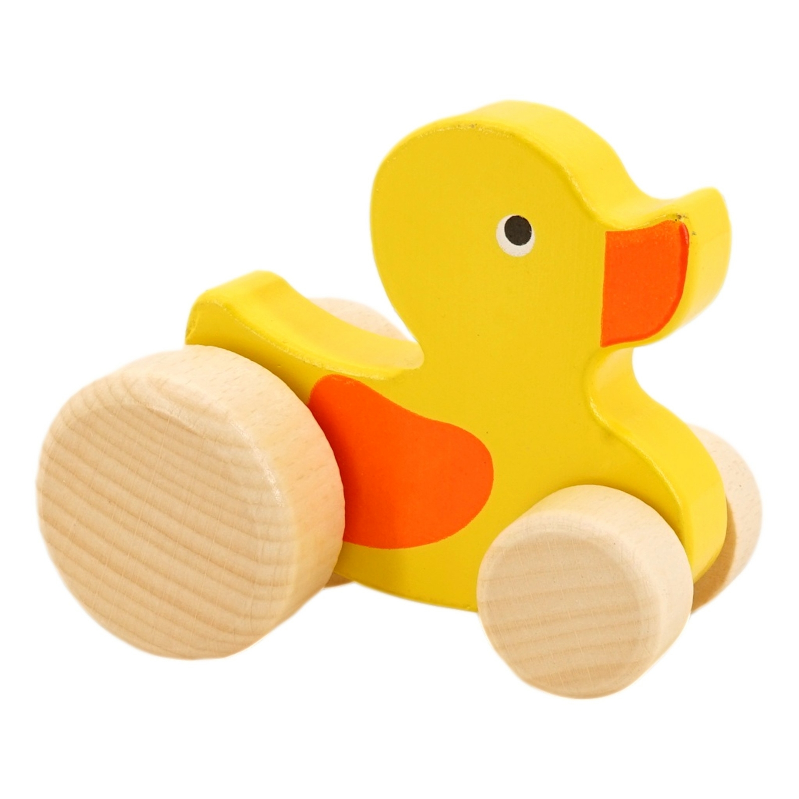 Wooden Push Pull Toys (3 Pack, Rabbit, Duck, Turtle, 4.5 in tall) Up Down