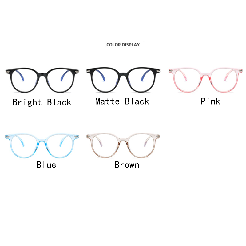 Round Lightweight Blue Light Blocking Reading Glasses For Men Clear Lens Glasses