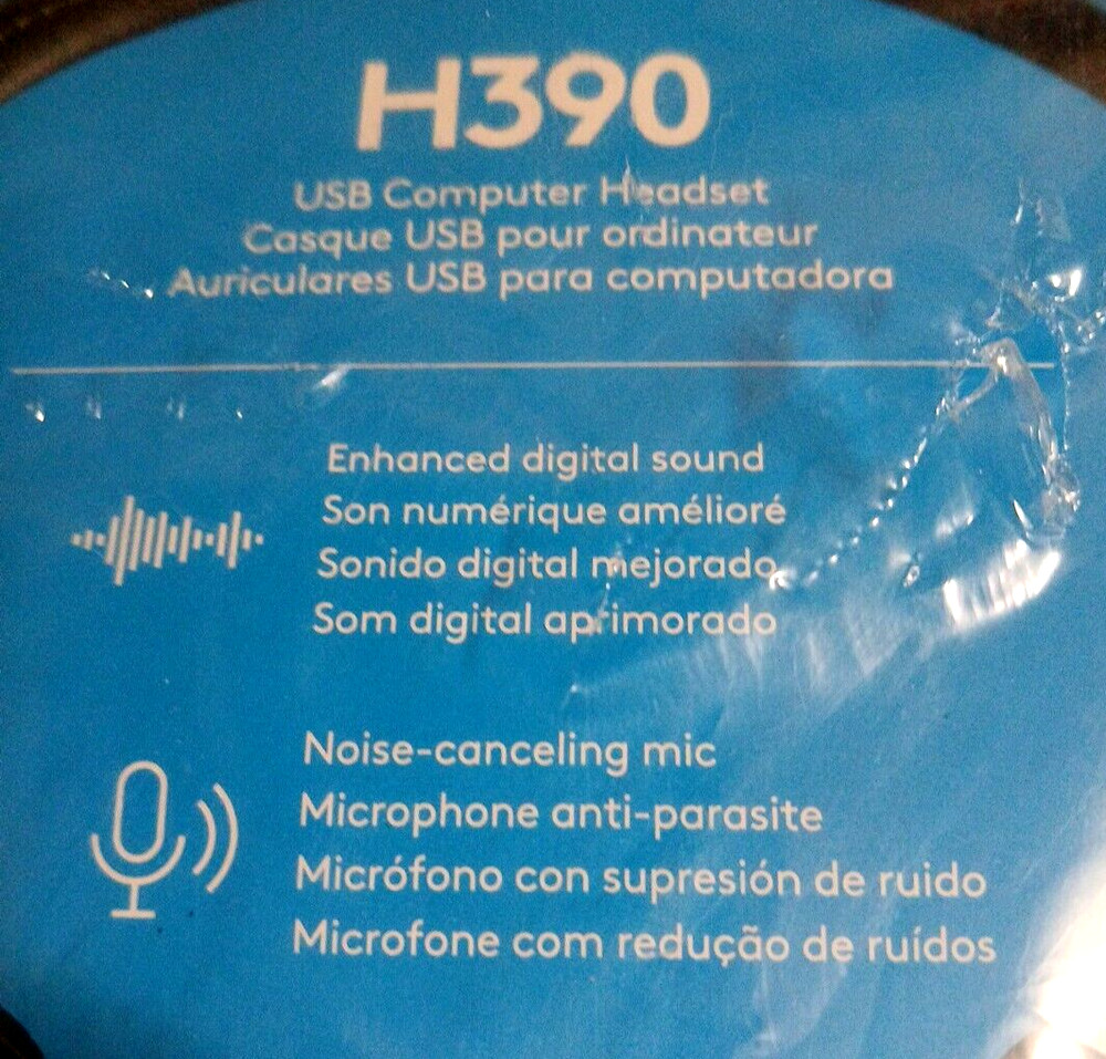 Logitech - H390 Wired USB On-Ear Stereo Headphones - Black
