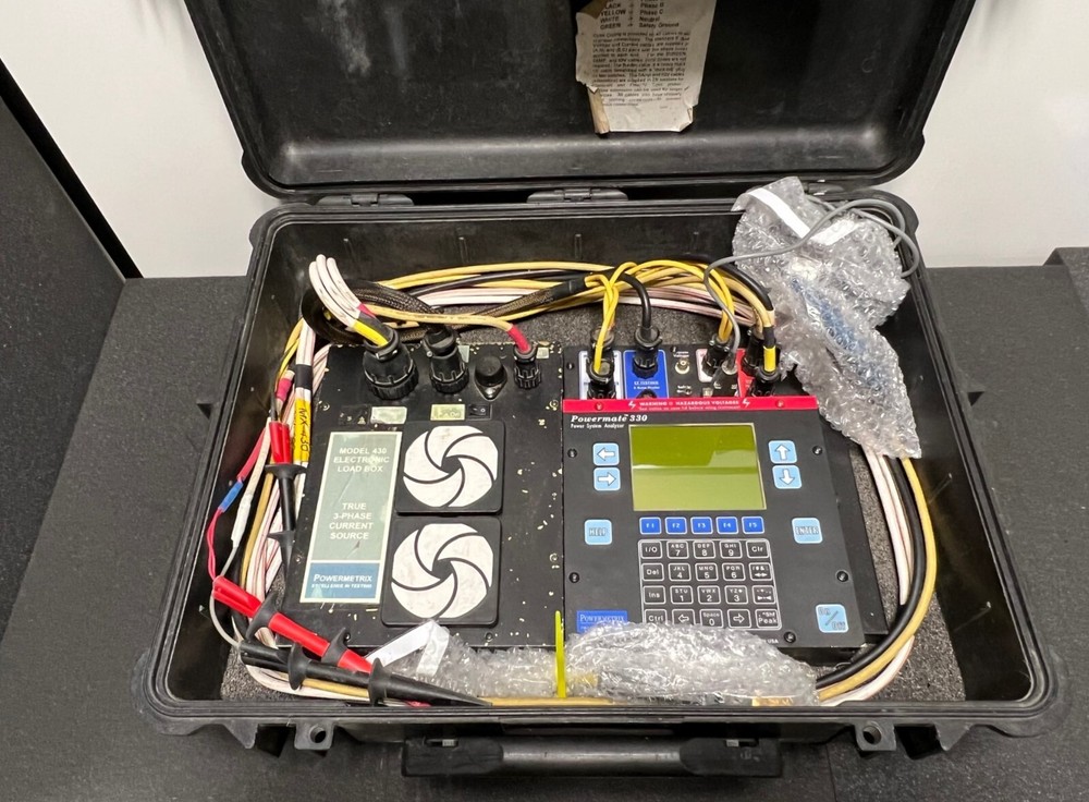 PowerMetrix PowerMate 330 Power System Analyzer with 430 Load/Current Source Box