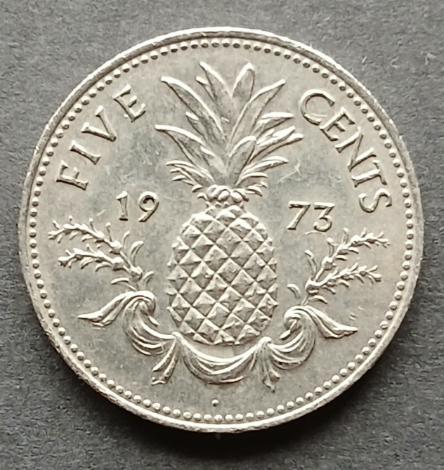 BAHAMAS 1973 5 Cents Pineapple (JB158)