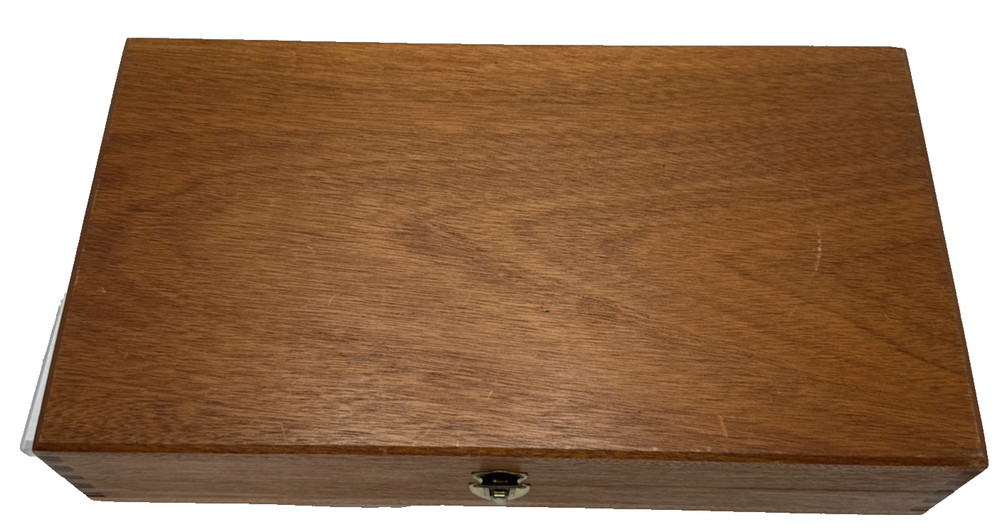 ORIGINAL SMITH & WESSON N-FRAME MAHOGANY PRESENTATION CASE 6" BARREL W/ DRAWER &