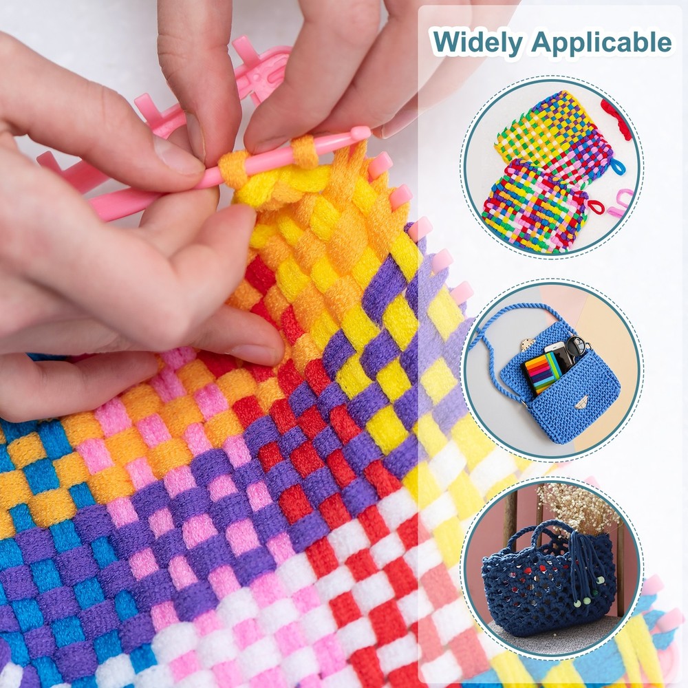 100Pcs Potholder Loom Refill Loops, Elastic Potholder Weaving Loops, Light Green