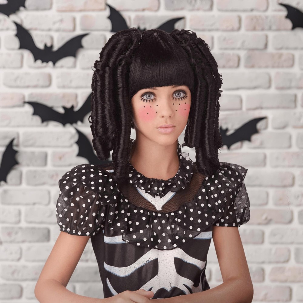 Baby Doll Curls With Bangs Costume Wig