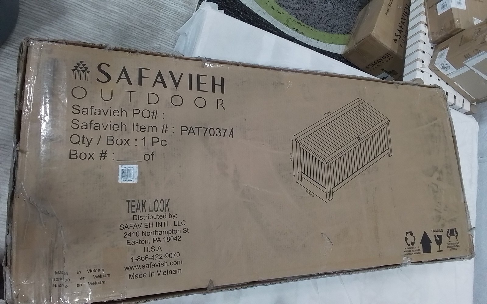 Safavieh ABRI CUSHION BOX, Reduced Price 2172780653 PAT7037A