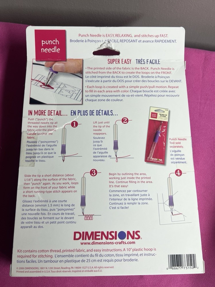 Dimensions Punch Needle Kit 73150 poppies
