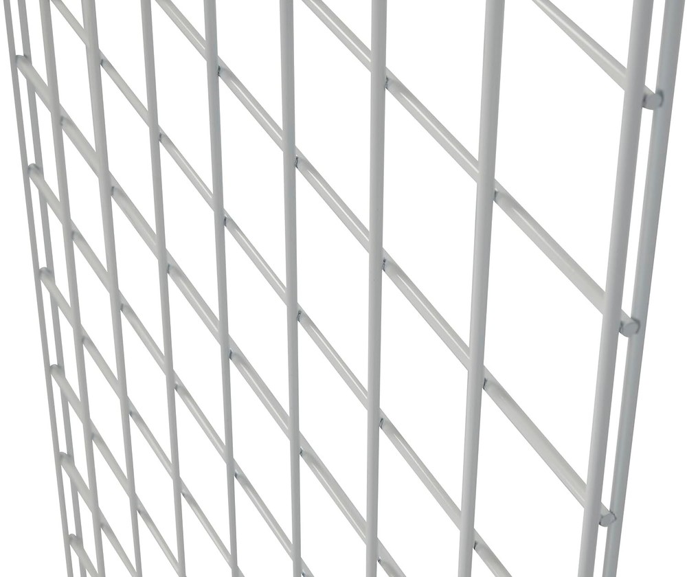 Wire Grid Panel 2' x 4' with 4 Wall Mounts White Retail Display Craft Gridwall