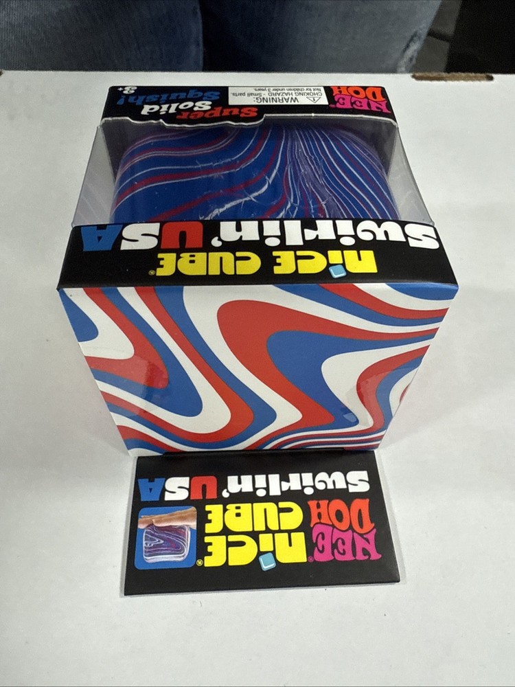 NEEDOH Nice Cube Swirlin' USA Super Solid Squish NEW Authentic