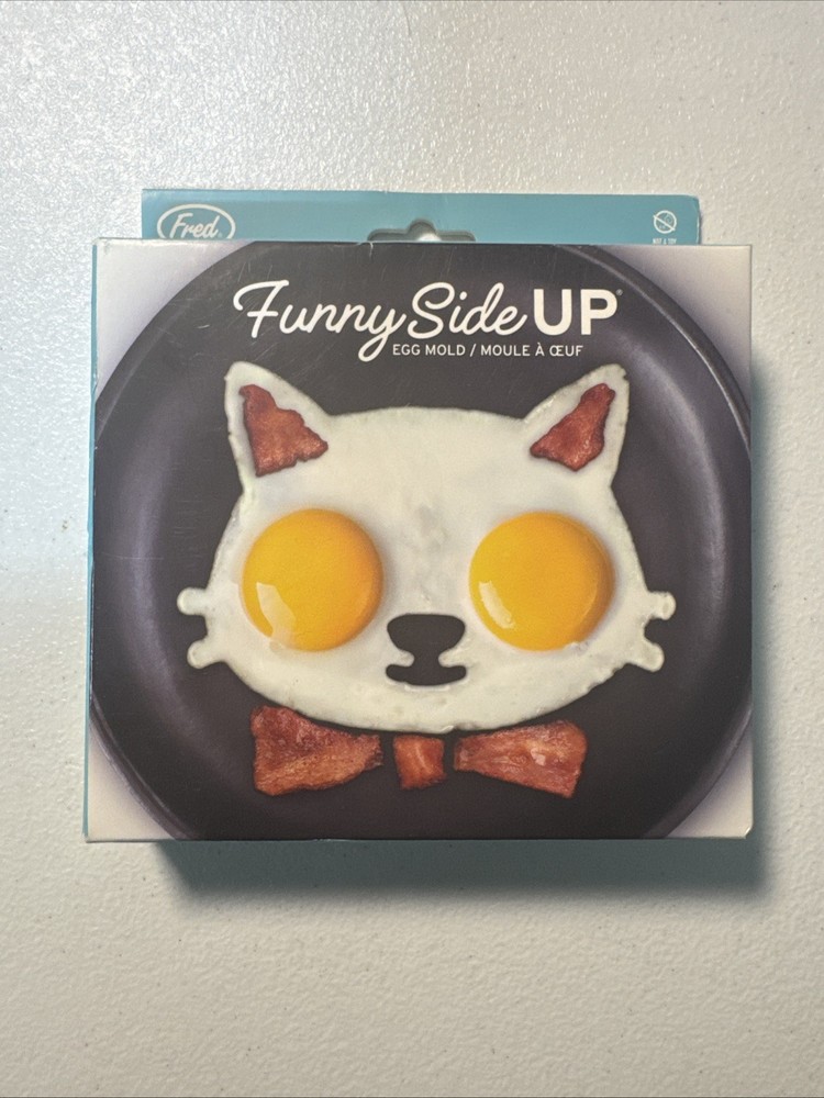Fred Funny Side Up Cat Face "Just Kitten" Egg Mold