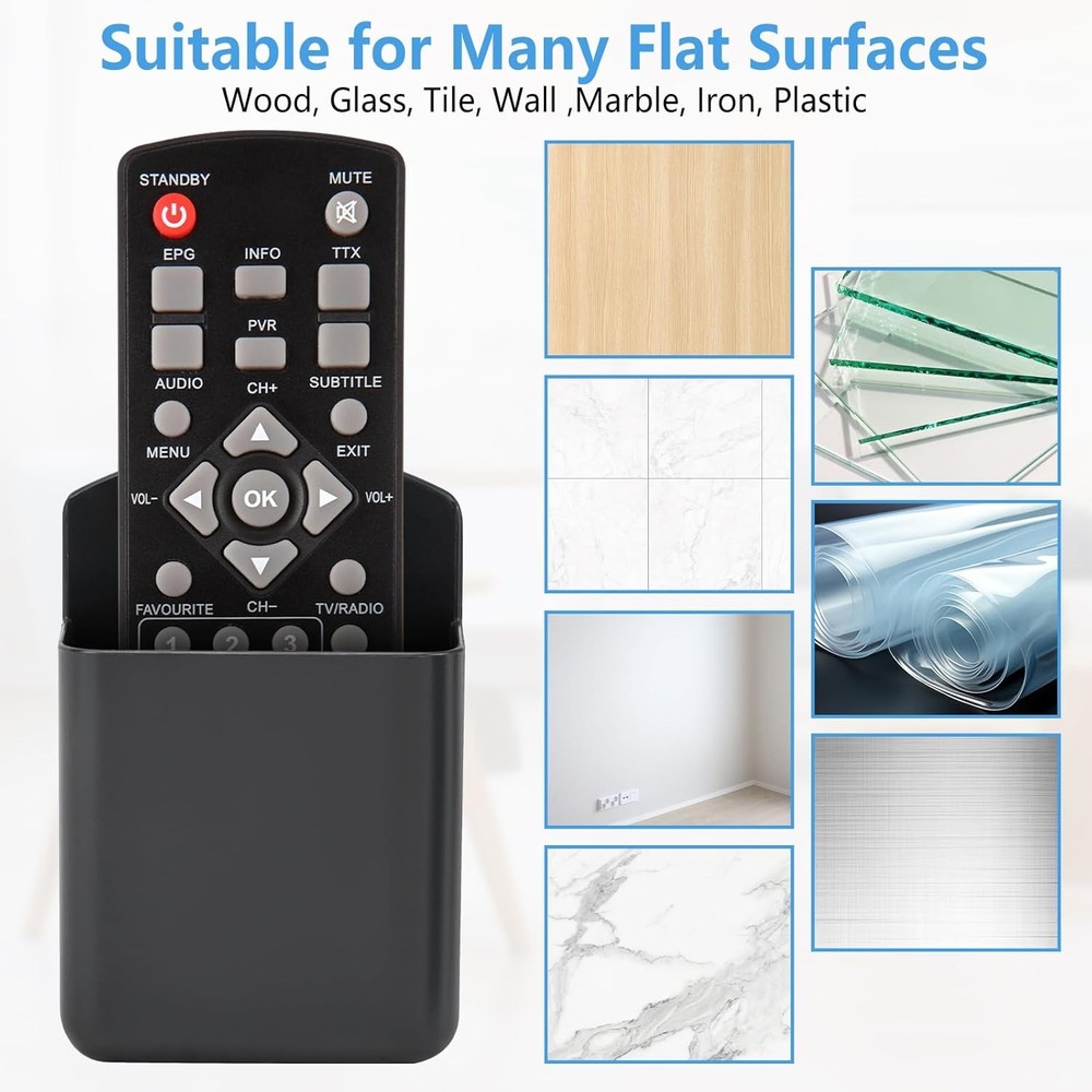 3 Pack Remote Control Wall Mount Holder for TV Couch Bed