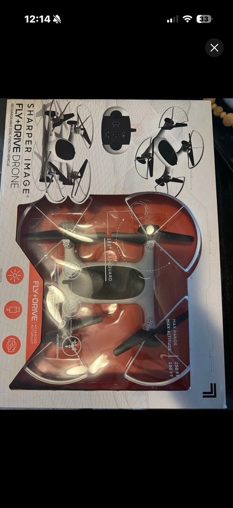 Sharper Image Fly + Drive Drone