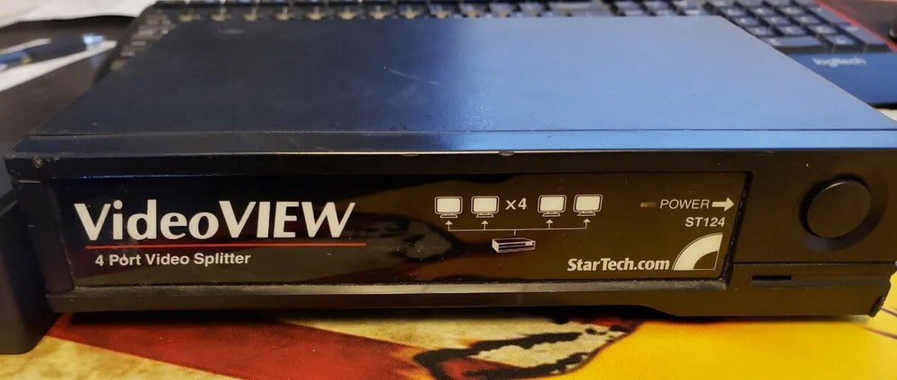 StarTech 4-Port High Resolution VGA Video Splitter (Black) ST124PRO - Tested
