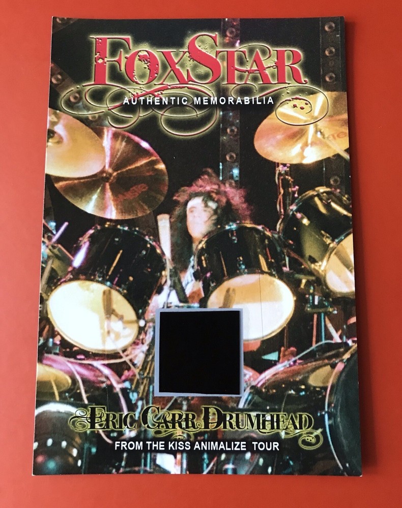 KISS ERIC CARR ANIMALIZE Foxstar Authentic Drum Head Only 1 Available Numbered
