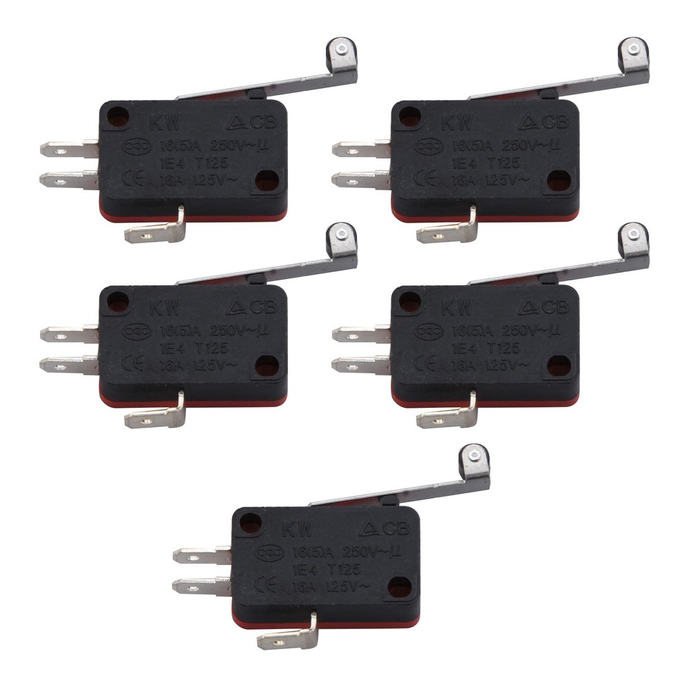 5* V-156-1C25 Micro Limit Switch Long Hinge Roller Momentary SPDT Snap Action D
