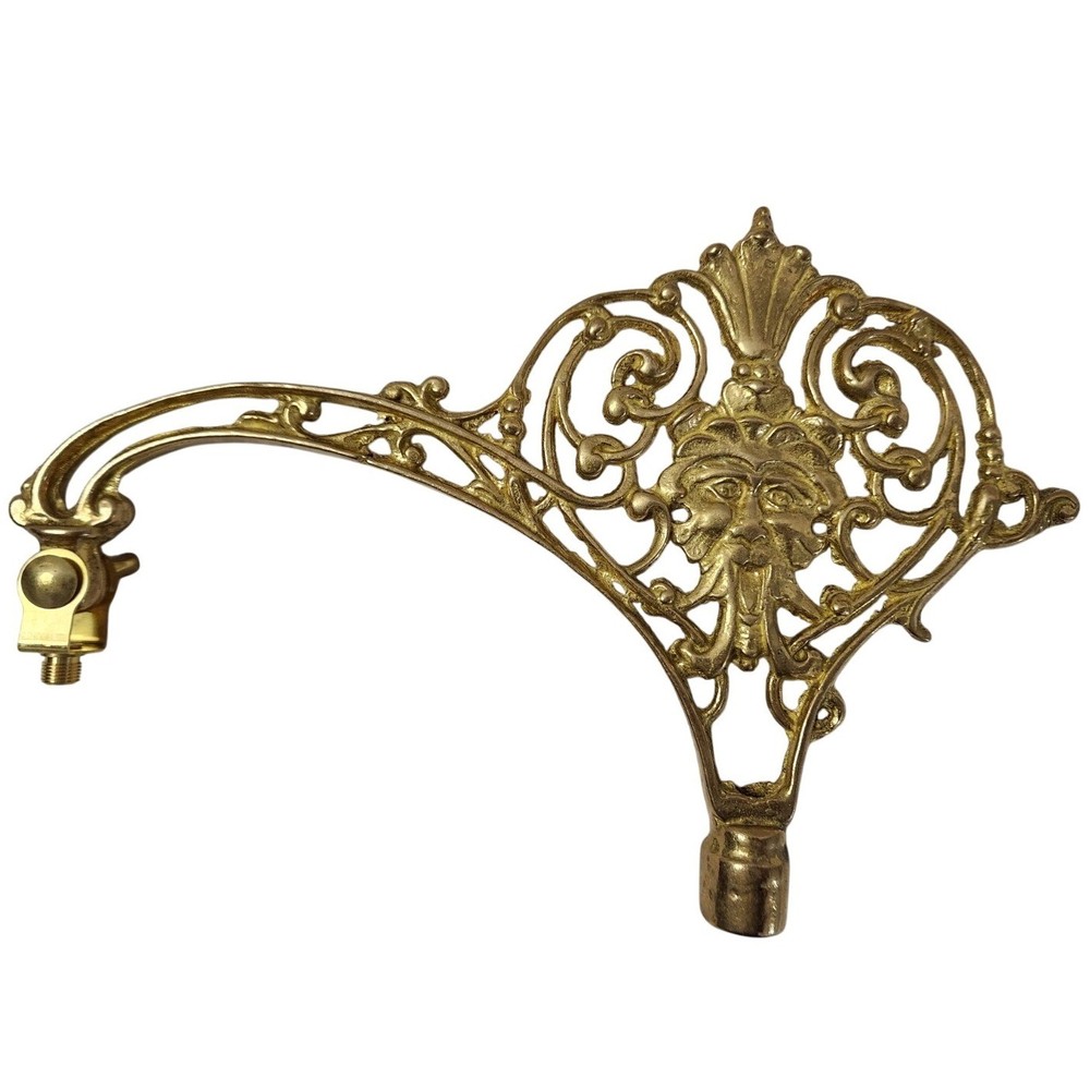 Solid Brass Old Man / Father Time Bridge Arm - Floor Lamp Replacement Part