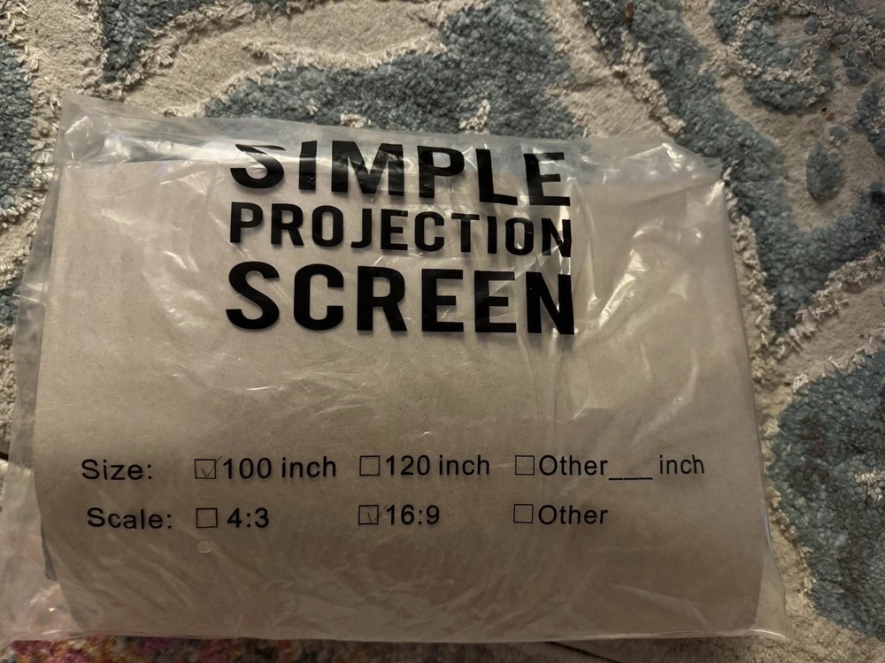 80" Projection Screen 16:9
