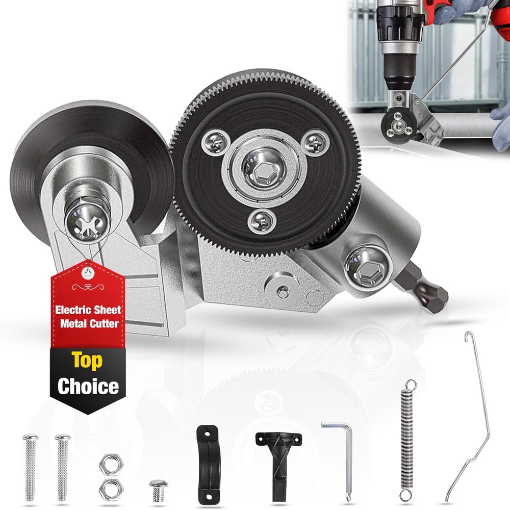 Premium Metal Cutter Drill Attachment Sheet Nibbler Tool Powered...