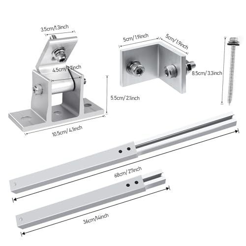 Adjustable Solar Panel Tilt Mount Brackets - Aluminum Alloy Mounting Brackets