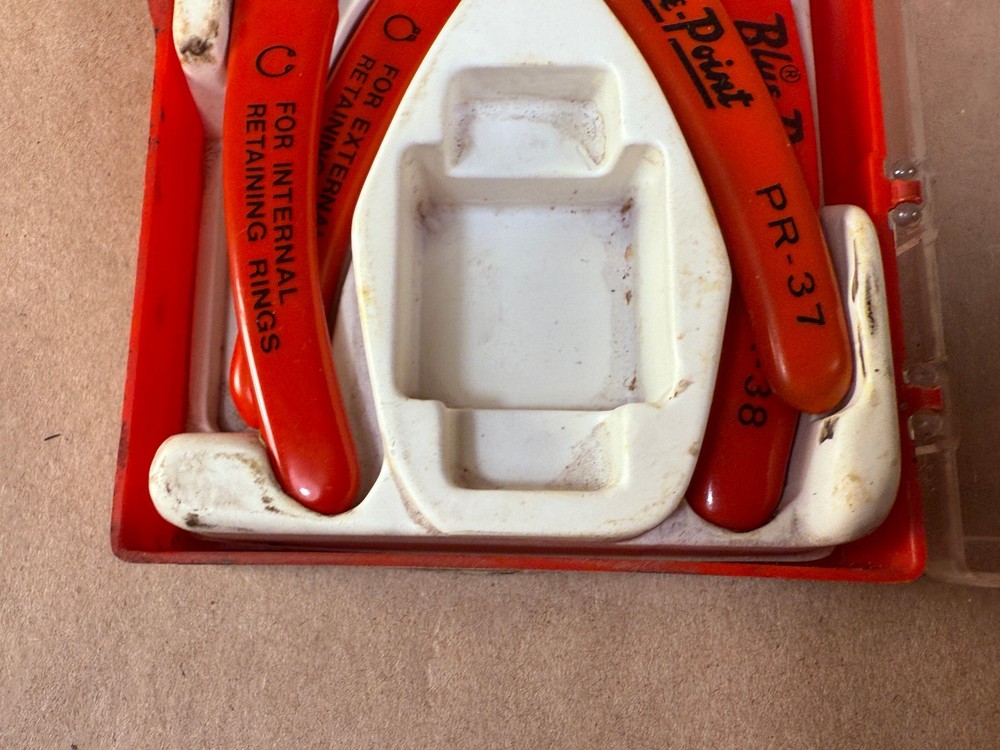 Blue Point PR-36 Retaining Ring Plier Kit Internal/External PR-37 PR-38