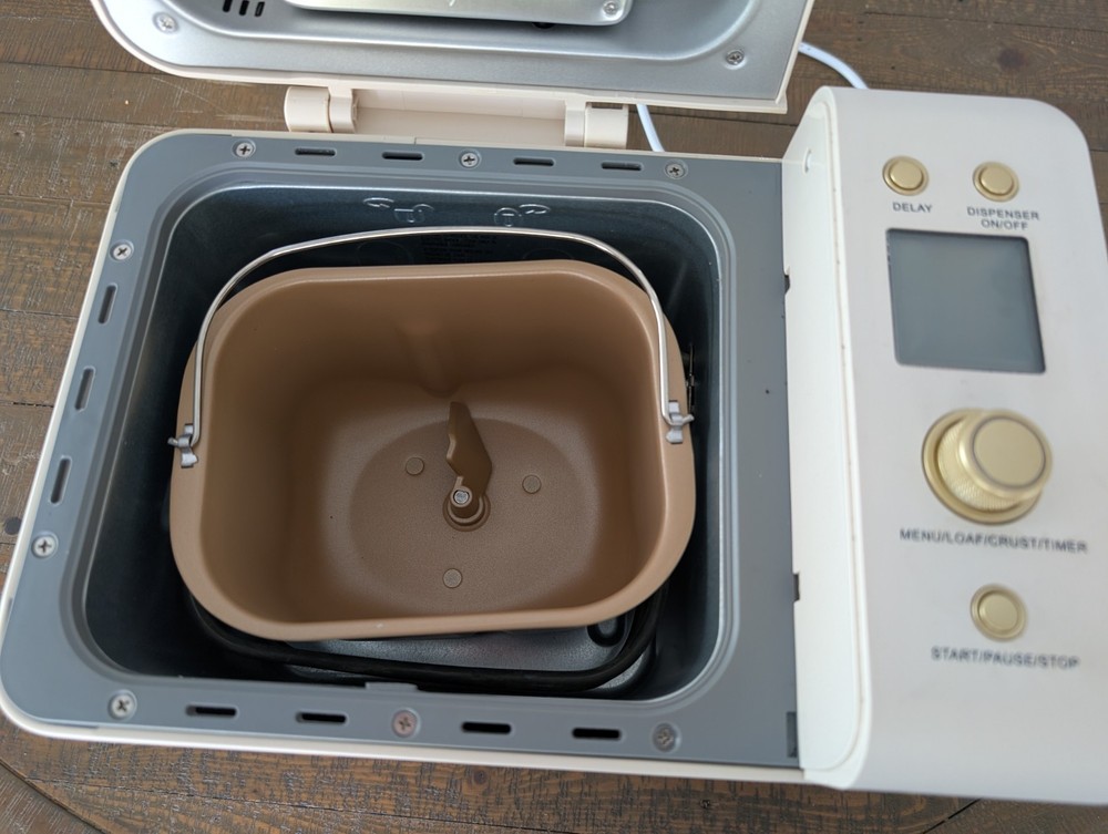 Neretva Bread Machine, 2.2LB 15-in-1 Bread Maker, Dual Heater Breadmaker Machine