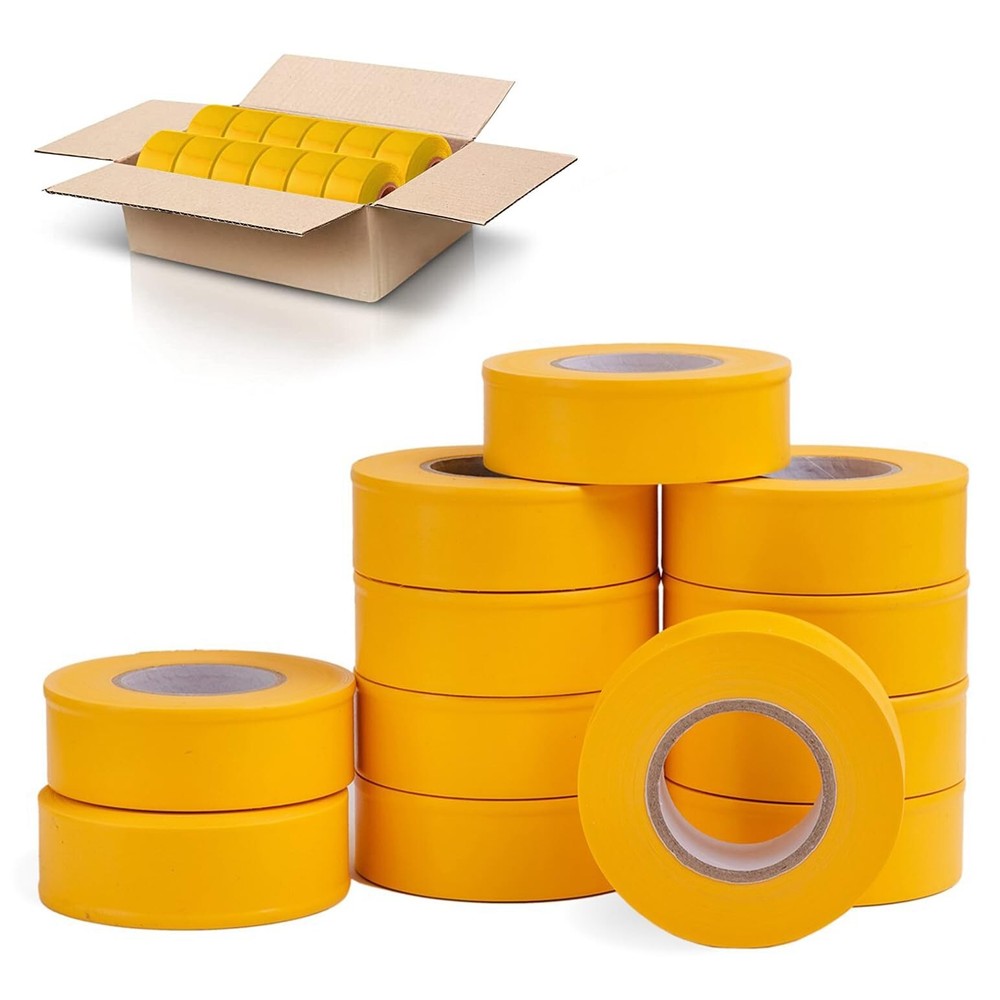 AdirPro 12 Pack Fluorescent Flagging Tape - Multipurpose Neon Marking Tape - ...