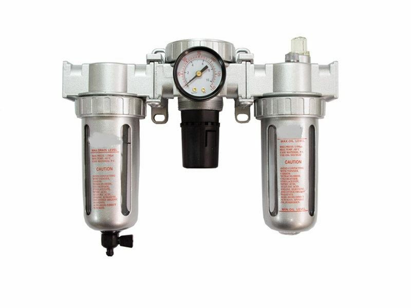 3/4"  COMBO AIR LINE PARTICULATE FILTER MOISTURE TRAP LUBRICATOR REGULATOR