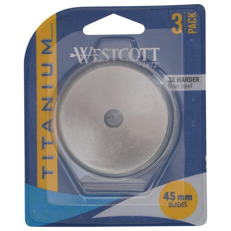 Titanium Bonded Rotary Trimmer Replacement Blade 45MM Craft Cutting 3-Pack New