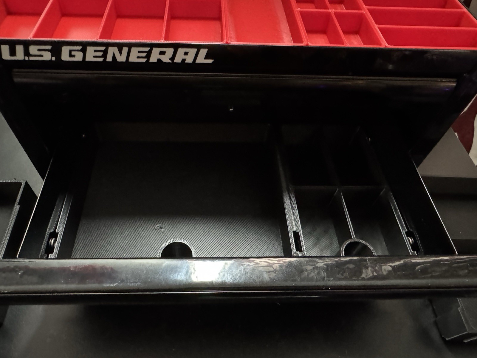 US General Harbor Freight Mini Toolbox Bins. 4 Top, 5 Middle, 4 Bottom. 13 Tota