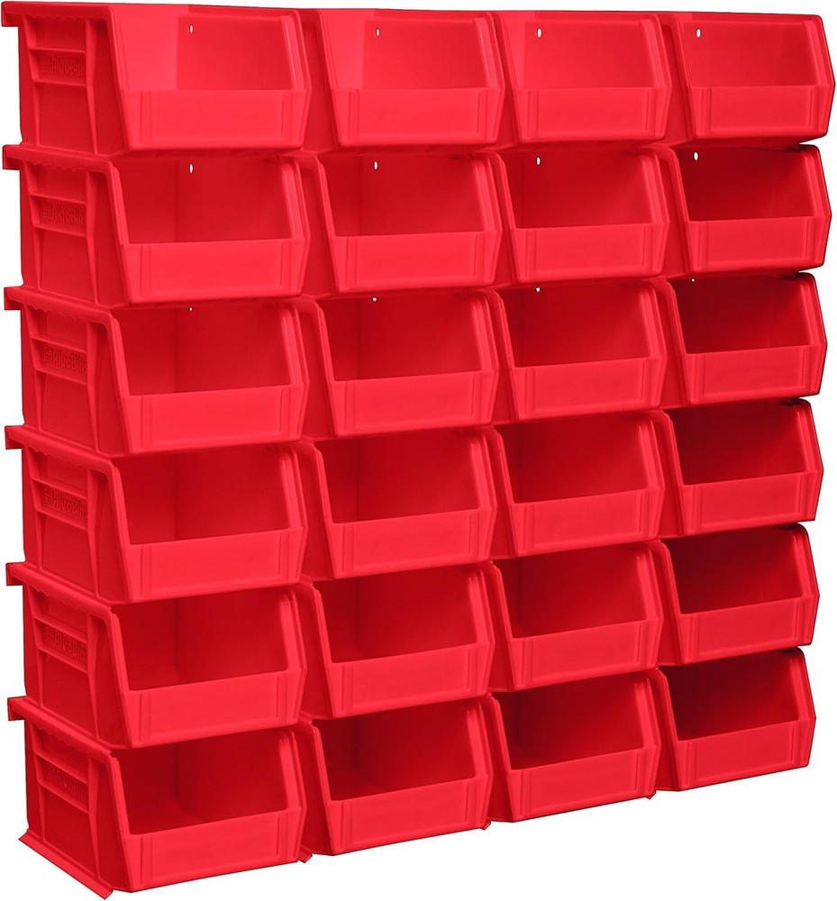 Akro-Mils 30210 Akrobins Plastic Storage Bins, Space-Saving Stackable Bins for G