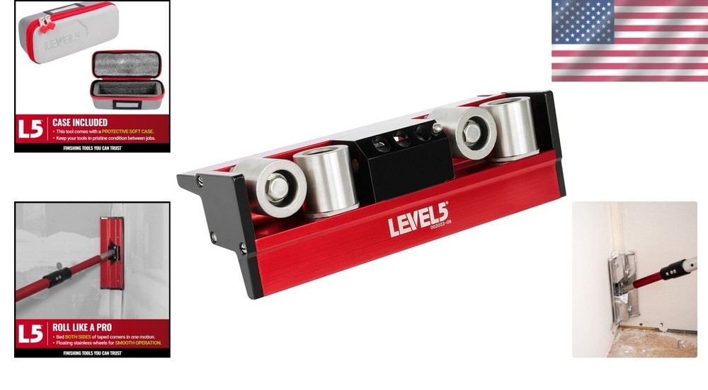 Pro-Grade Drywall Corner Roller - Impact-Resistant Taping Tool with Precision