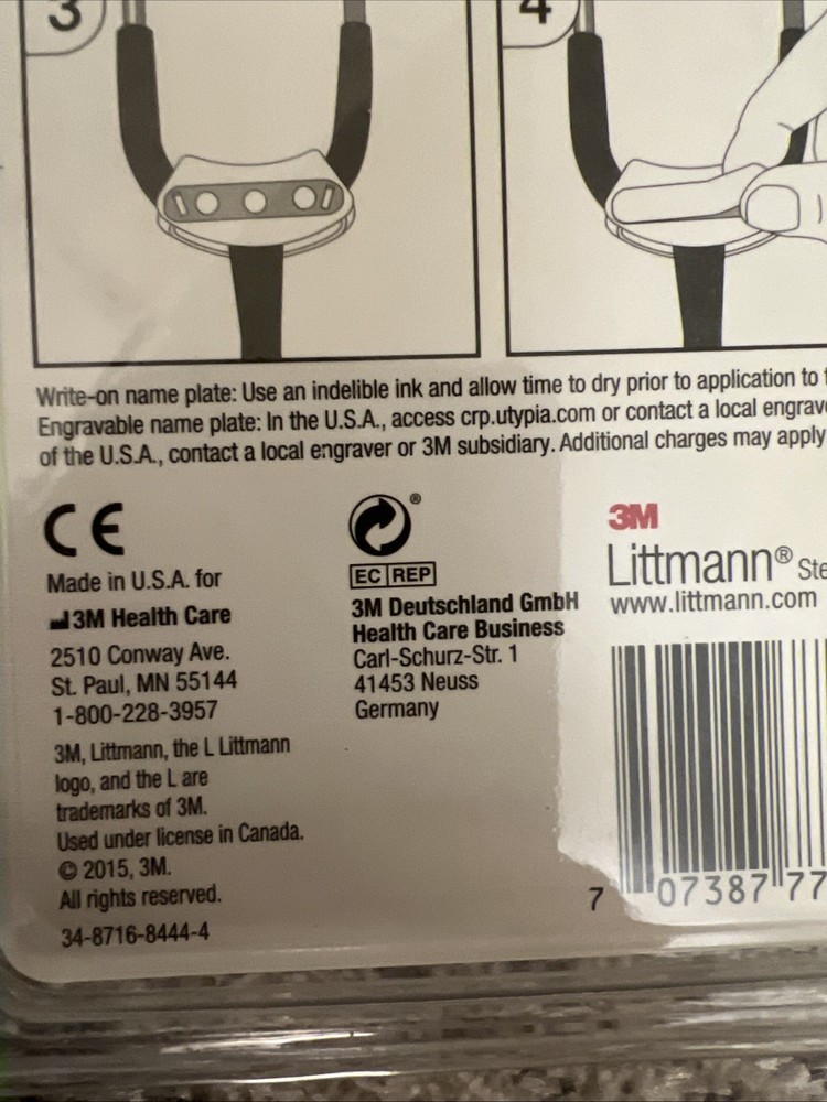 Littmann Stethoscope Identification Tag - Gray #40008