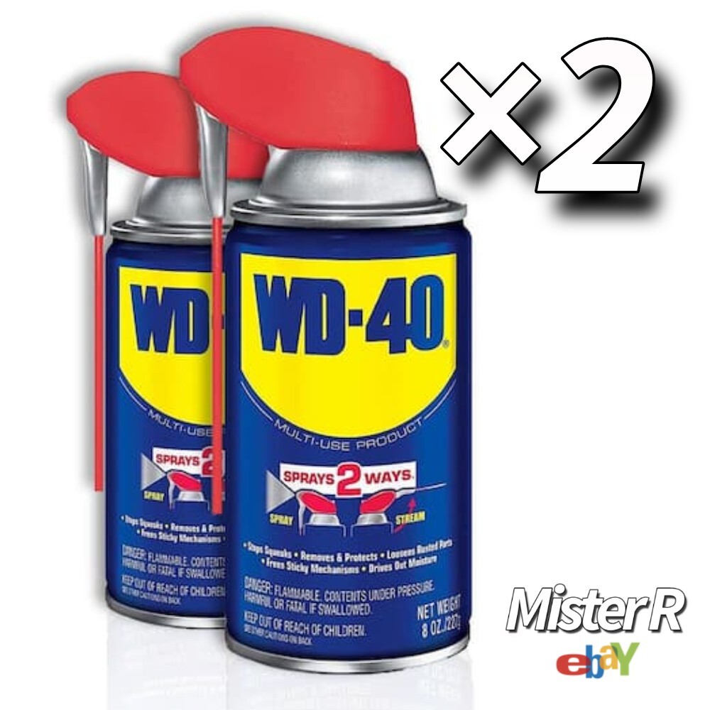 WD-40 • Original Formula • Multi-Purpose Lubricant Spray • 8 oz Cans ×2