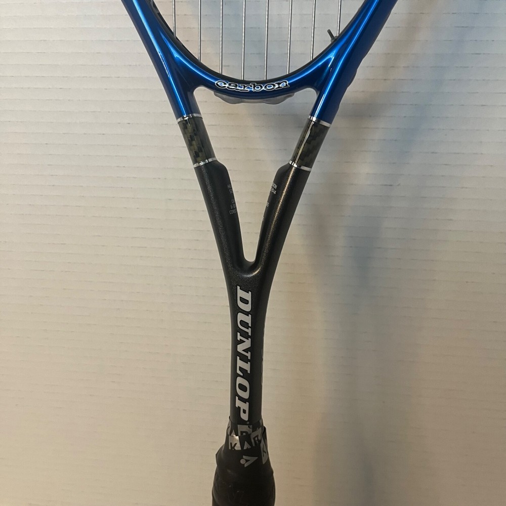 Dunlop Black Max Carbon 520 Squash Racket Blue