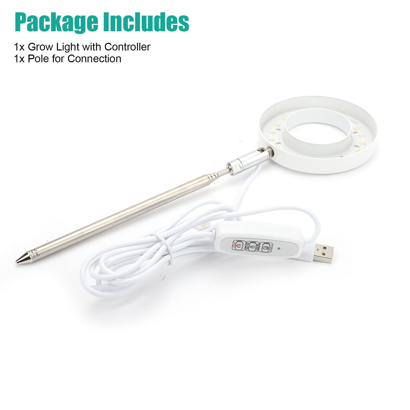 LED Grow Light Full Spectrum Indoor Plant Lamp with Timer