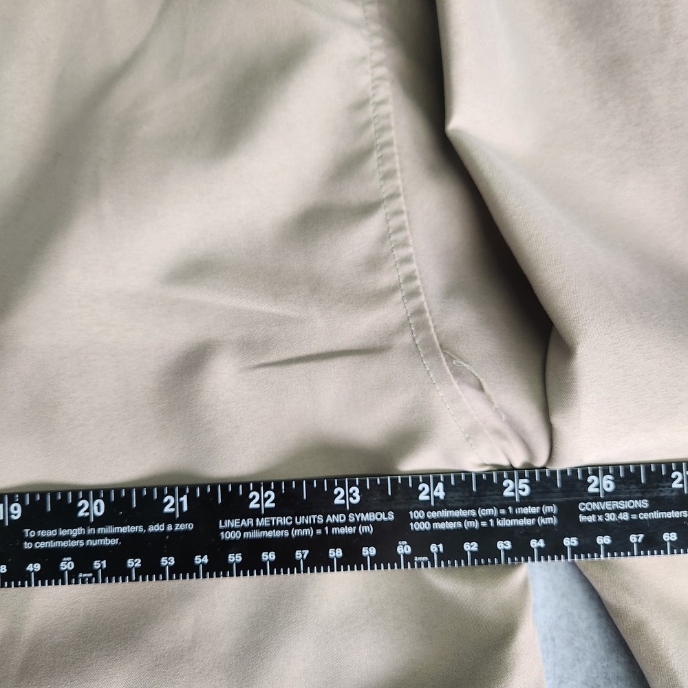 Midland Pullover Golf Windbreaker Jacket Beige G/L Polyester Nova Scotia Canada