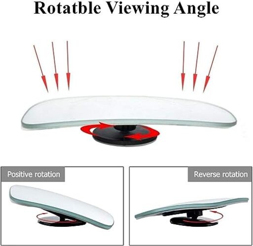 Blind Spot Mirror, Rectangle Adjustable Car Auxiliary Adhesive Rectangle