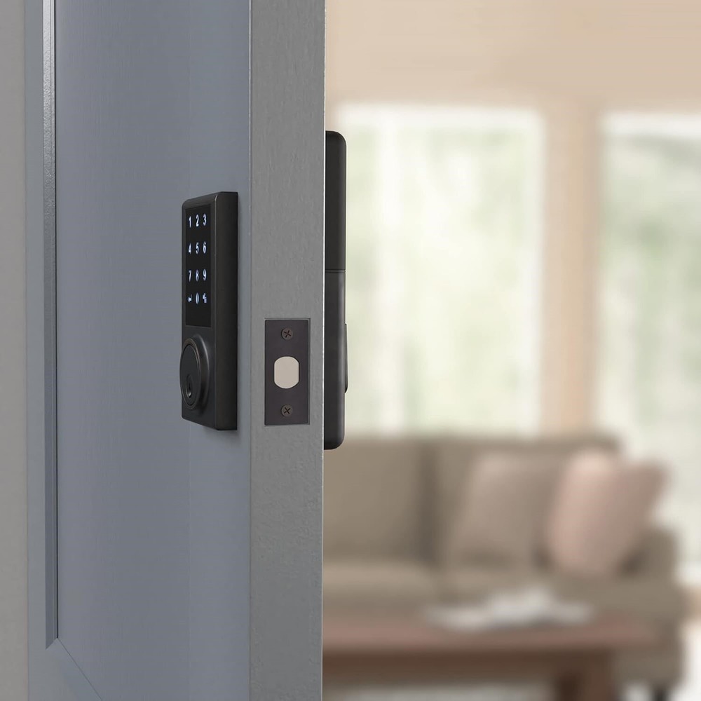 Amazon Basics Grade 3 Electronic Touchscreen Deadbolt Door Lock - Rubbed Bronze