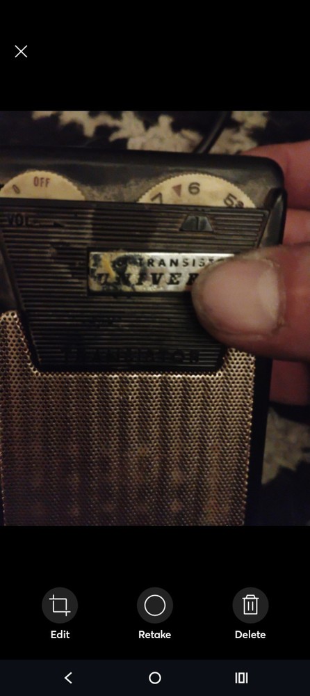 Universal PTR-62B Transistor 1961 Works Great!
