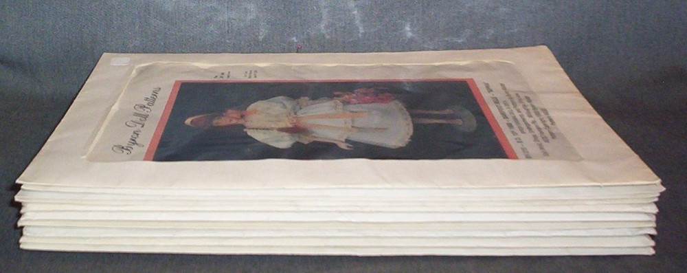 10 DIFFERENT VINTAGE BYRON DOLL PATTERNS - ALL COMPLETE - 1 UNCUT