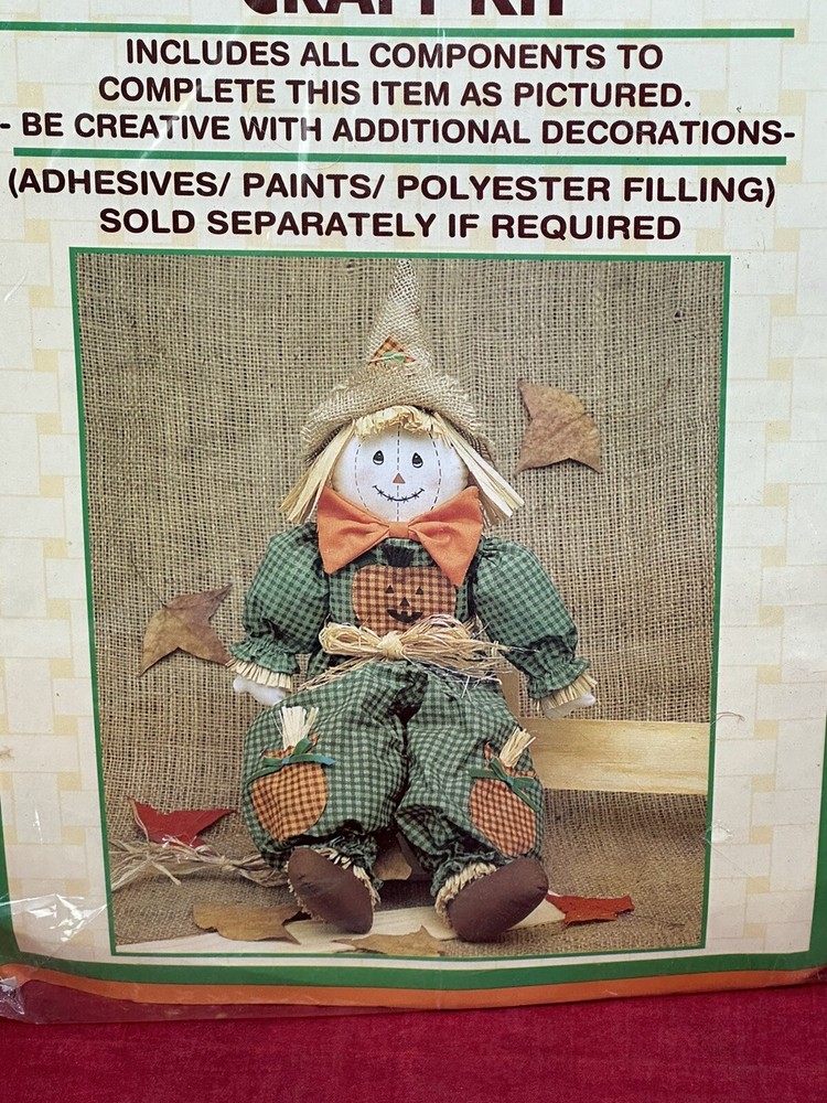 NEW Scarecrow Doll DIY Craft Kit Home Decor Fall