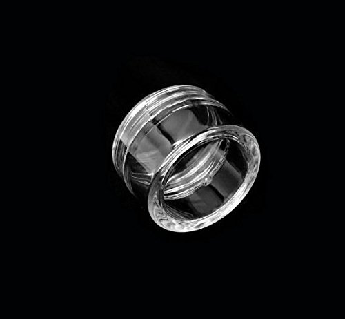 18 Pieces 10G/10ML Acrylic Stackable Clear Round Container Jar with Screw Cap