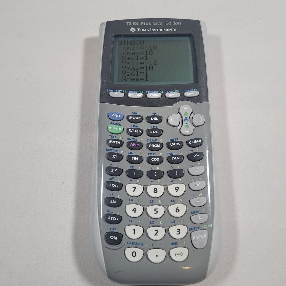 Texas Instruments TI-84 Plus Silver Edition Graphing Calculator Tested Works