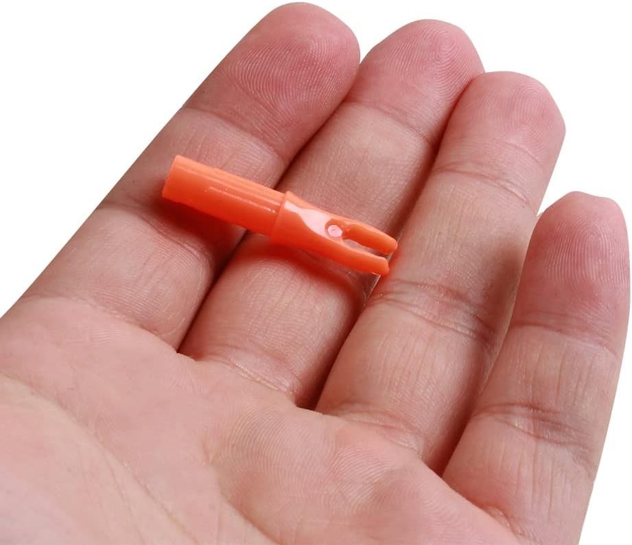 Sturdy .244 Archery Nocks - 50 Pack Heat-Resistant Inserts for Precise Shooting