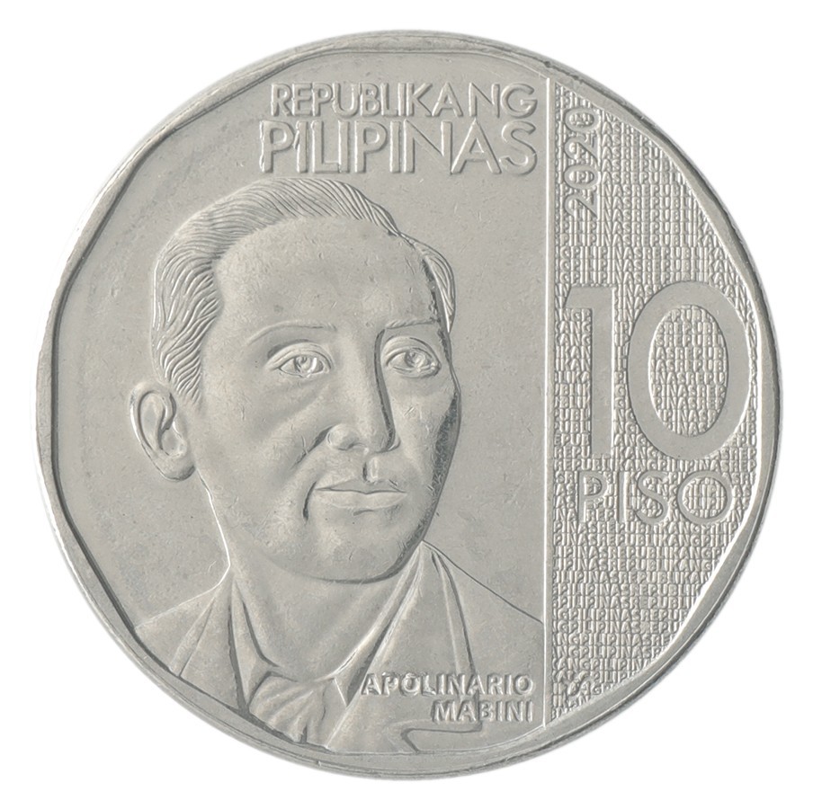 Philippines 10 Piso, 2017-2020, KM #303, Mint