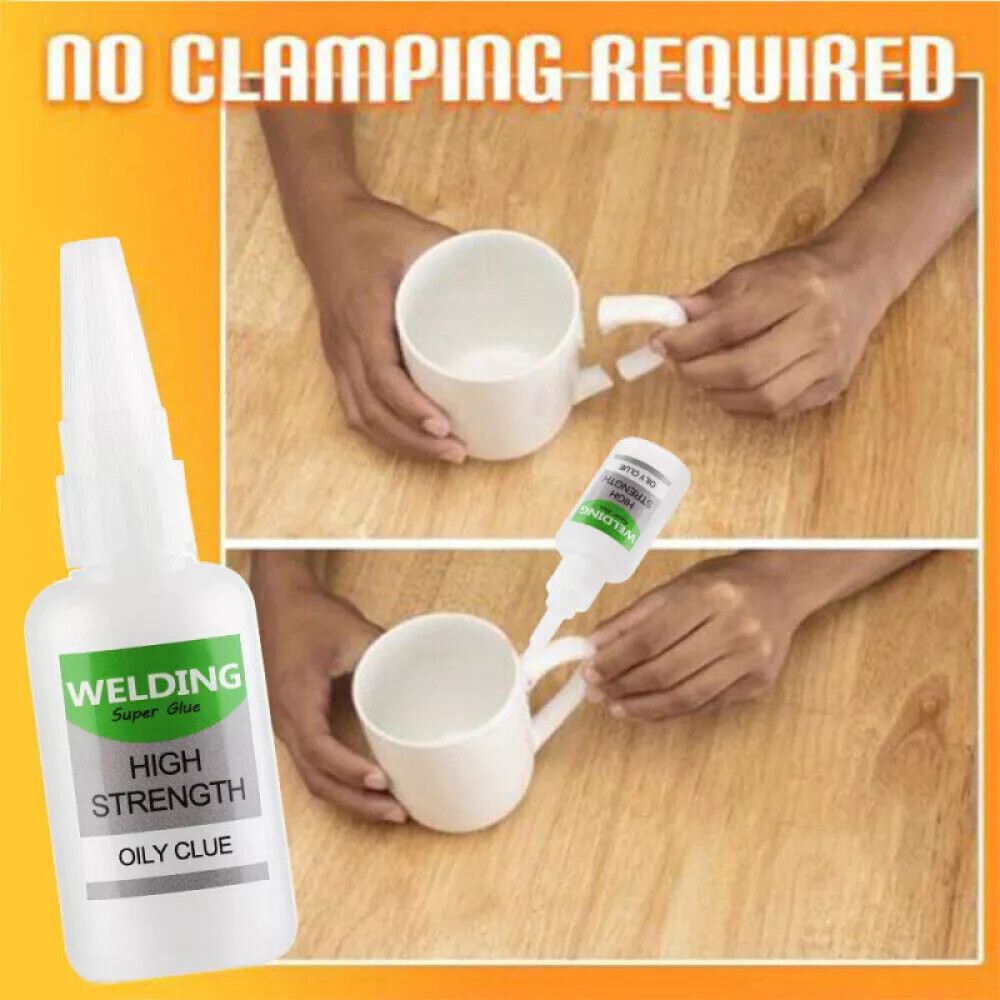 3pcs Powerful Welding High-Strength Oily Glue Uniglue Universal Super Glue 50ml