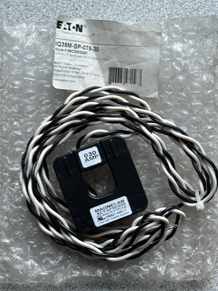 NEW Eaton IQ35M-SP-075-30 IQ 35m meter 333 mV split core current sensor
