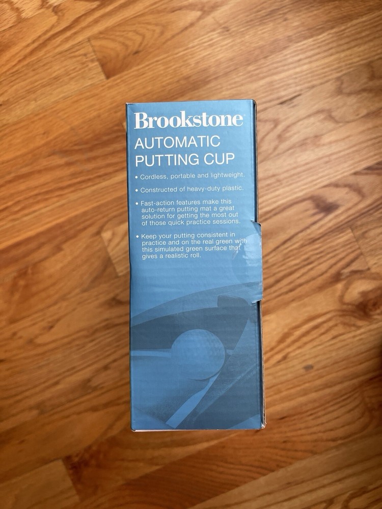 Brookstone Cordless Automatic Putting Cup Portable & Lightweight