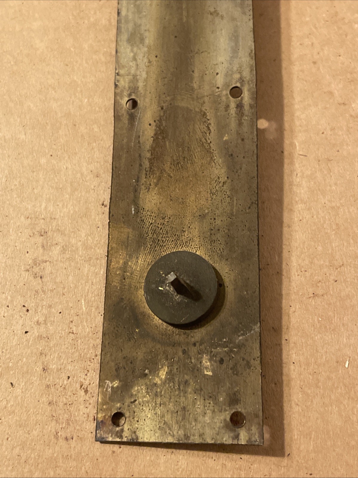 Antique English Barometer Brass Back Plate & Pulley Parts